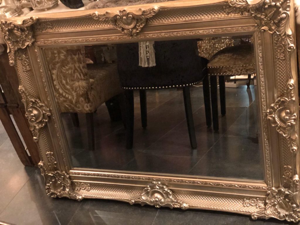 Interpretatief Grommen wastafel Barok spiegel oud zilver | Angelas Kroonjuweeltje